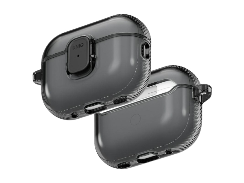 Uniq Glase Pro Cover Til Airpods Pro 3 Lås - Transparent Sort