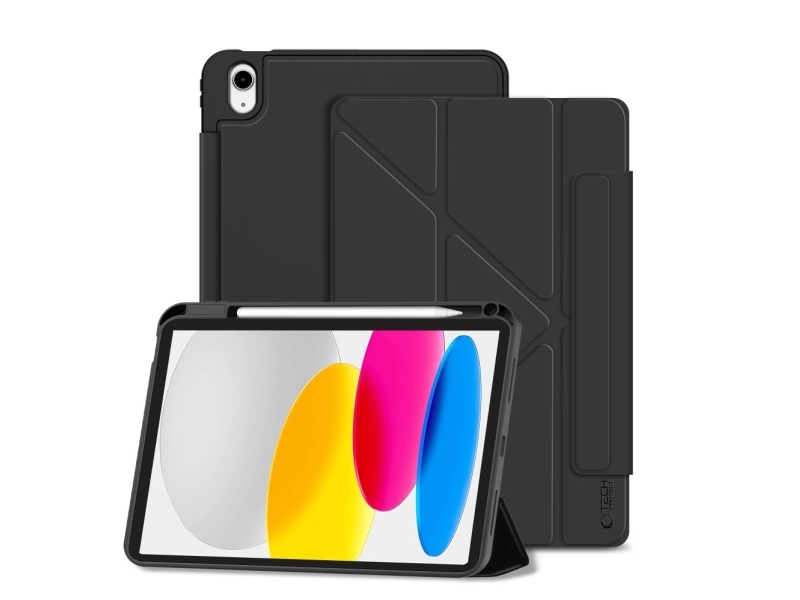 Tech-Protect Sc Pen Origami Hülle Für Ipad 10,9" (10/2022, 11/2025) Schwarz