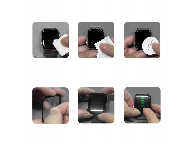Tech-Protect Glass Flex+ 2-Pack Hybridglas Til Huawei Watch Fit 5 - Sort