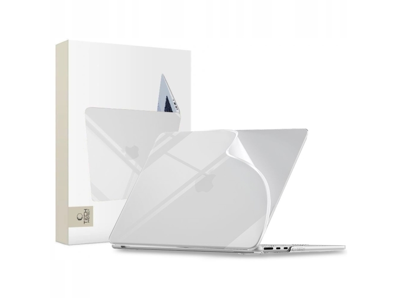 Tech-Protect Softshell Etui Til Macbook Air 15 M2-M5 2023-2026 Crystal Clear