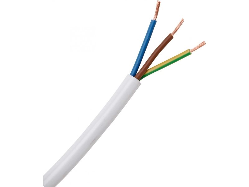 Kopp 151605844, 0,75 mm², Hvid, Polyvinylchlorid (PVC), 300 V, 5 m, 5,5 mm