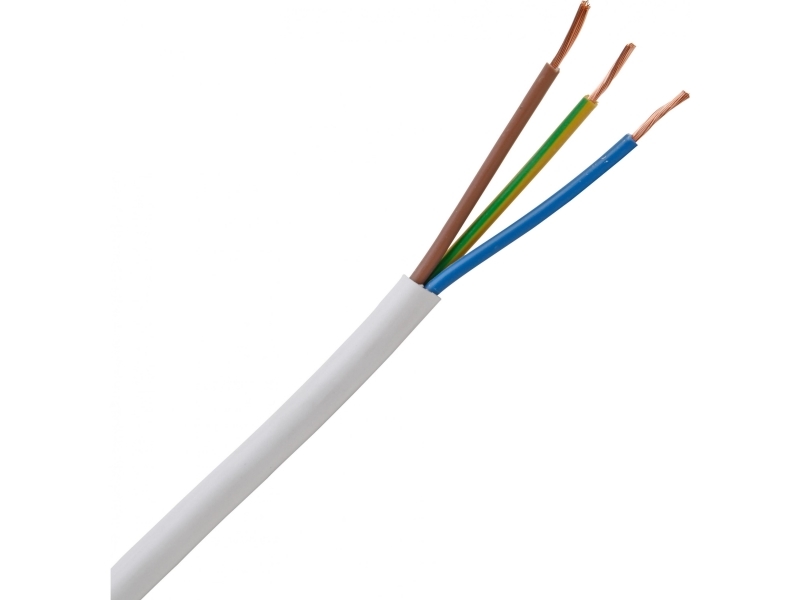 Kopp 151810842, 1,5 mm², Hvid, Polyvinylchlorid (PVC), 500 V, 10 m, 7 mm