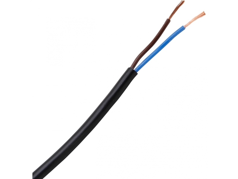 Kopp 152210845, 0,75 mm², Sort, Polyvinylchlorid (PVC), 300 V, 10 m, 5,5 mm