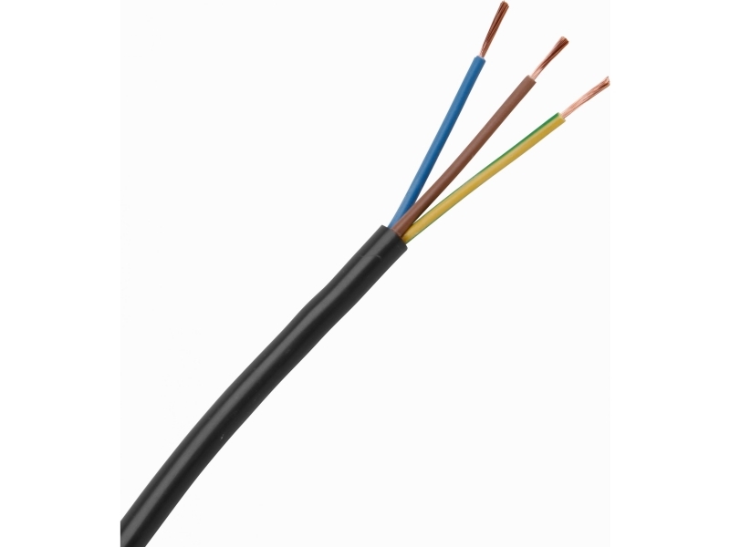 Kopp 153705007, 1,5 mm², Sort, Polyvinylchlorid (PVC), 500 V, 5 m, 7 mm