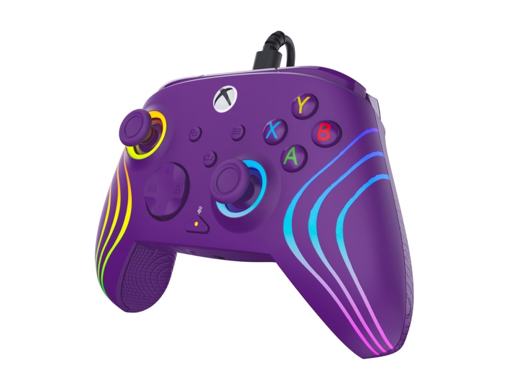 Turtle Beach Afterglow Wave Controller Lila Wired Rgb Gaming Controller – Lizenziert Für Xbox Series X Oder S, Xbox One Und Windows, Gamepad, Pc, Xbo