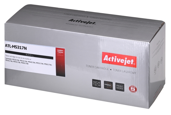 Activejet Toner Atl-Ms317n Für Lexmark Ersatz Für Lexmark 51B2000, Supreme 2500 Seiten Schwarz), 2500 Seiten, Schwarz, 1 Stück(E)