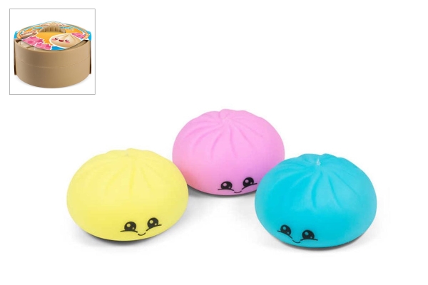 Trend Toys Kawaii Foam Dumplings 3 stk. 5cm i steamerkurv CDU