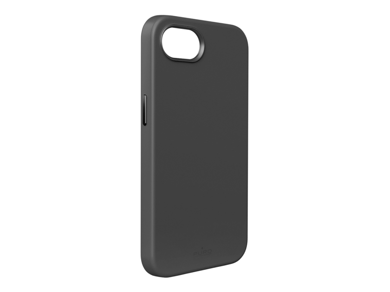 Puro Icon Mag Pro Magsafe Silikonecover Til Iphone 16E/17E - Sort