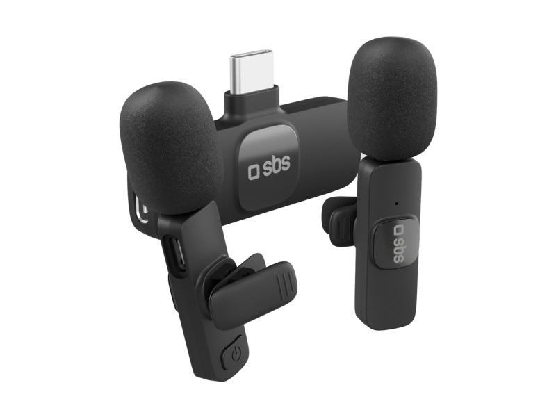 Sbs Tekit2mictycbtk, Aufsteckbares Mikrofon, 20 - 20000 Hz, Kabellos, Bluetooth, 20 M, Schwarz