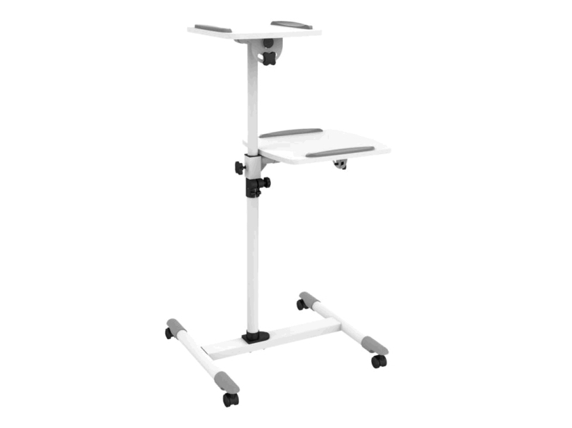 Techly Ica-Tb Tpm-6, Multimedie Trolley, Hvid, Stål, Træ, 10 Kg, 360°, -35 - 35°