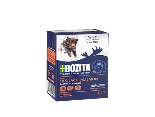 Hundefoder vådfoder Bozita Laks Adult 370 g