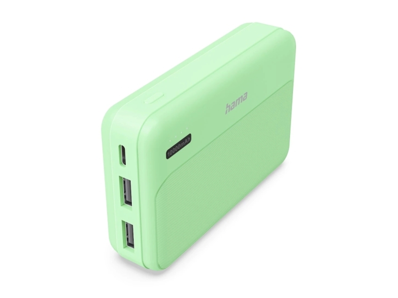 Hama Pocket 10, 10000 Mah, Lithium-Polymer (Lipo), Grün