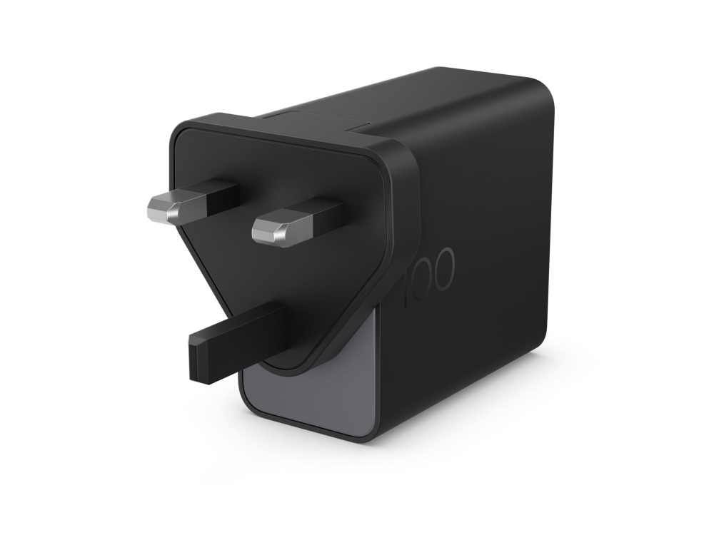 HP GaN Wall Charger - USB-C strømadapter - AC 115/230 V - 100 Watt - Europa - sort - Smart Buy - for HP 100W