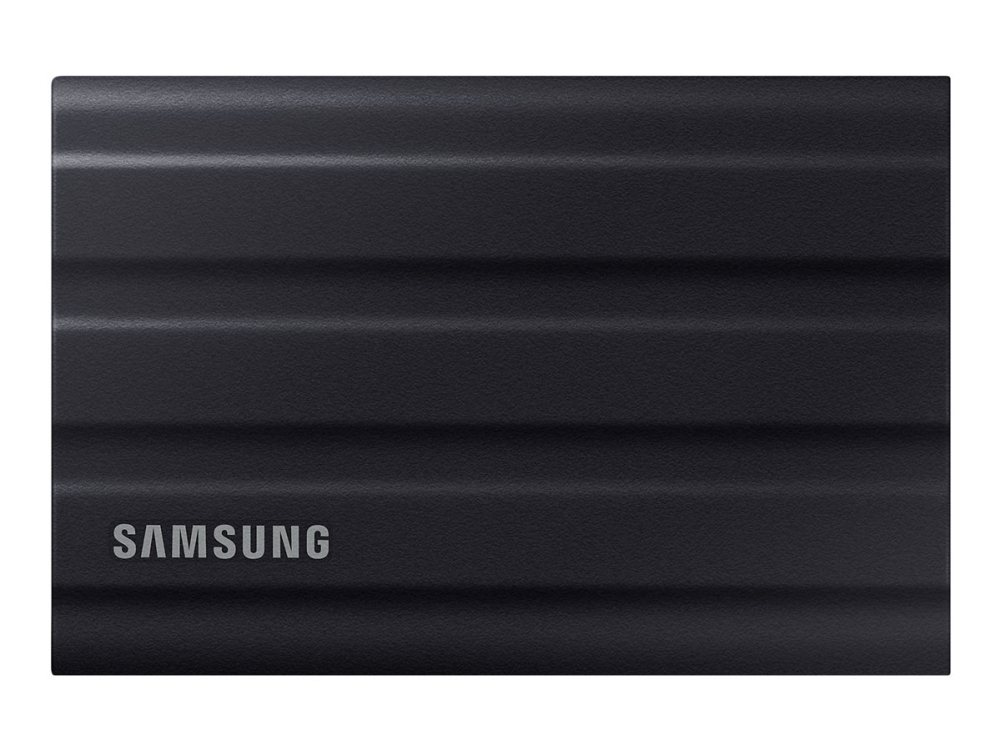 Samsung T7 Shield MU-PE1T0S - SSD - krypteret - 1 TB - ekstern (bærbar) - USB 3.2 Gen 2 (USB-C stikforbindelse) - 256-bit AES - sort