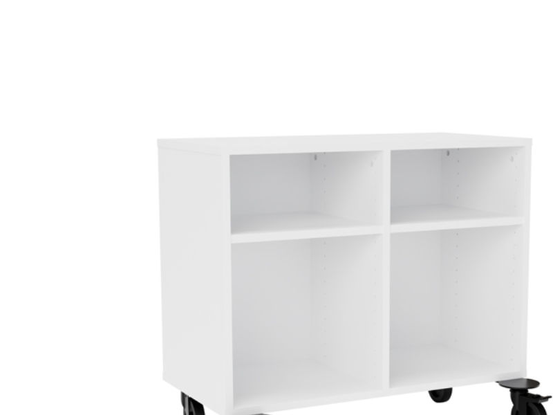 Opbevaring Stig 2X1 ½-Fag, Hvid Laminat