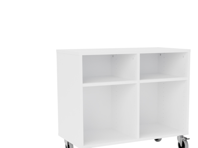 Opbevaring Stig 2X1 ½-Fag, Hvid Laminat