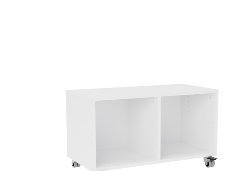 Opbevaring Stig 1X2 Fag, Hvid Laminat