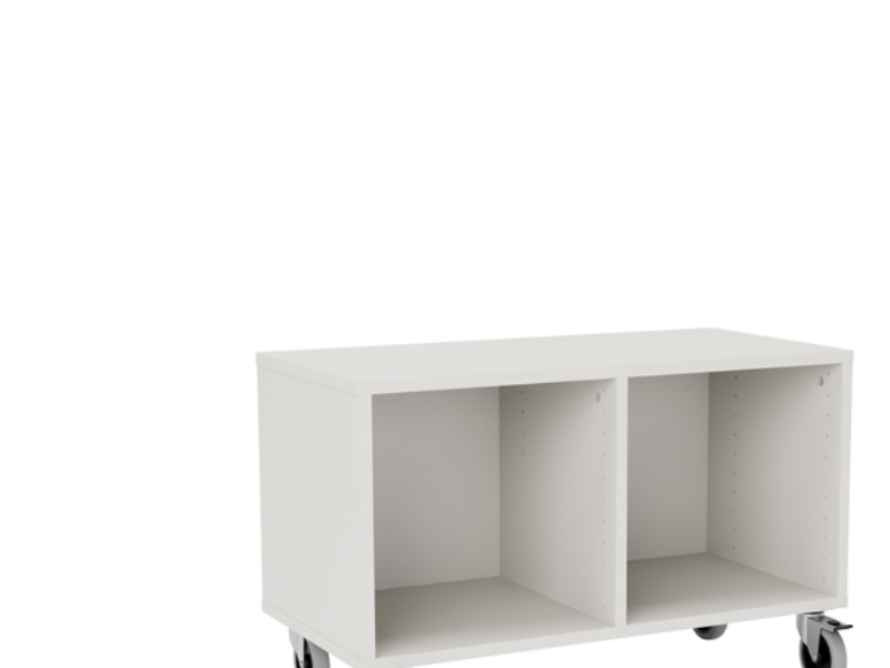 Regal „Stig“ 1X2 Fächer, Graues Laminat
