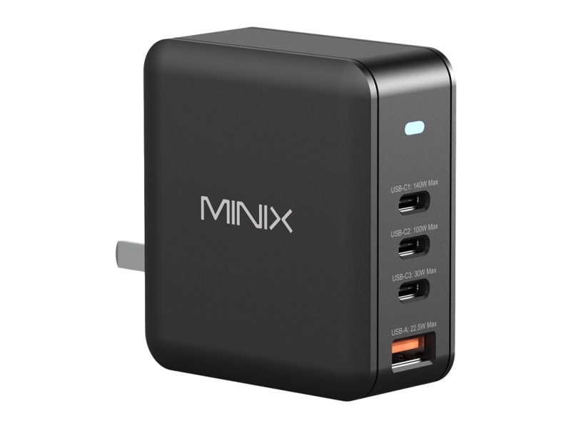 Minix P165 Gan Wandladegerät Mit 3X Usb-C Und 1X Usb-A Ports