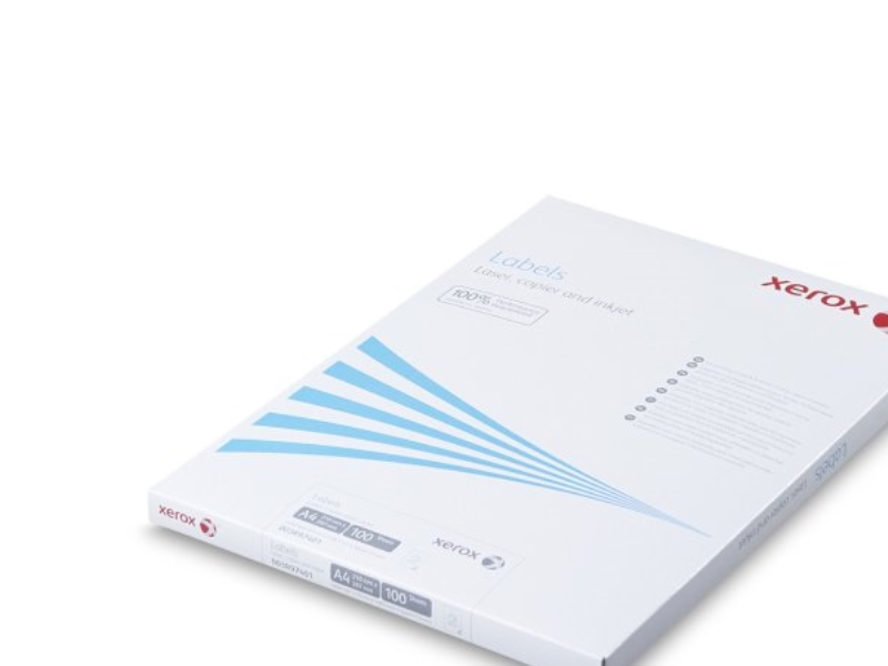 Xerox, Etiketten Standardformat, Weiß 99,10X139 Mm, Packung Mit 100 Bögen (Fsc Mix Credit, Face), 003R97480