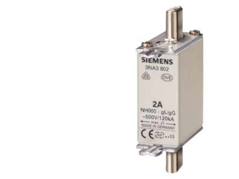 NH-sikring NH000 125A GL/GG 500V - (3 stk.)