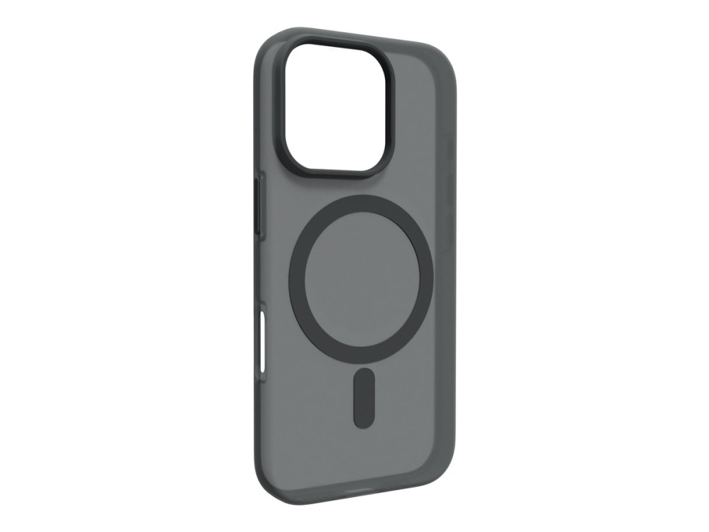 PURO Daylight - Bagsidecover til mobiltelefon - MagSafe-kompatibilitet - flydende silikone, polykarbonat - sort - for Apple iPhone 16 Pro