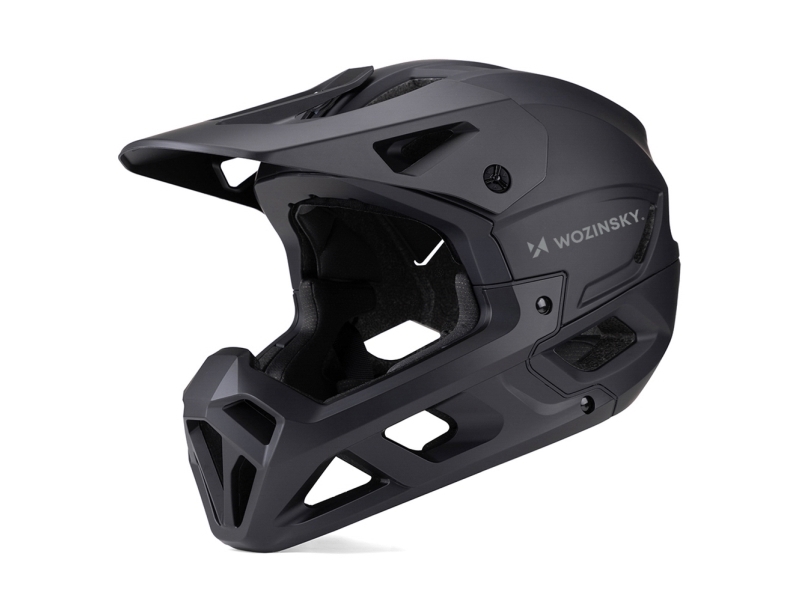 Wozinsky Full Face Cykelhjelm Med Aftageligt Visir 57-59 Cm - Sort