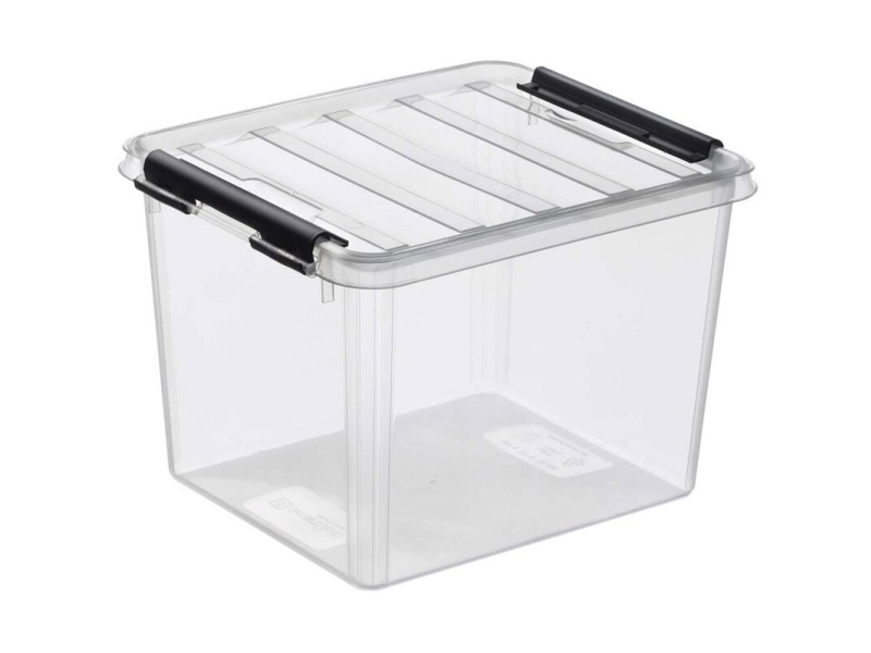 Plastkasse SmartStore, transparent 3L med låg , 210mm x 170mm x 150mm