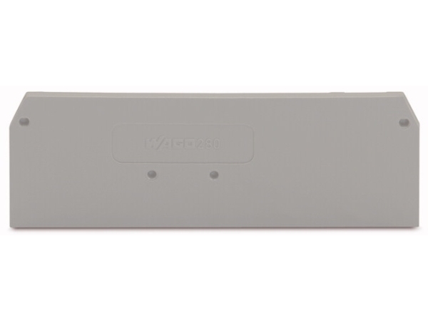 Wago 280-314, Klemmerække separator, Grå, 2,5 mm, 75 mm, 28 mm, 3,31 g