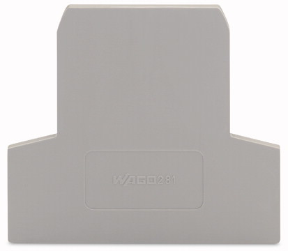 Wago 281-311, Riviliittimen erotin, Harmaa, 2,5 mm, 60 mm, 55,3 mm, 3,34 g