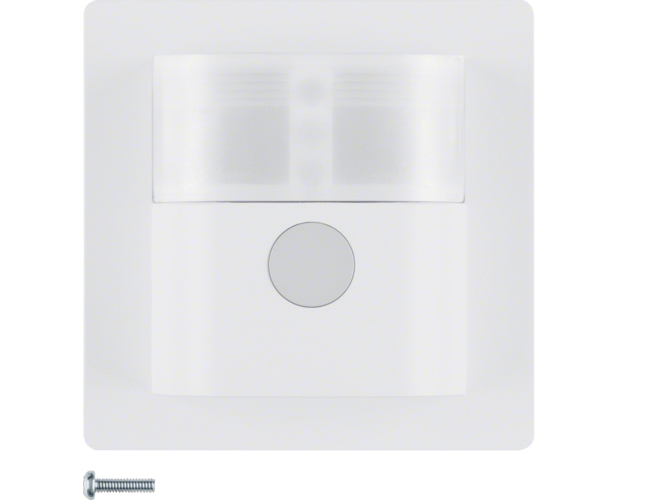 Berker 85341229, Infrarød Sensor, Ledningsført, Væg, Hvid, 1000 Lux, 1,1 M