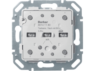 Berker 80141180, Drucktasten-Schalter, Metall, Kunststoff, Grau, Ip20, 21 - 32 V, 3,2 Cm