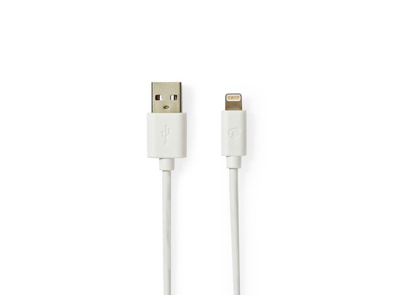 Nedis Ccbw39300wt10, 1 M, Usb A, Weiß, Gerade, Gerade, Nickel