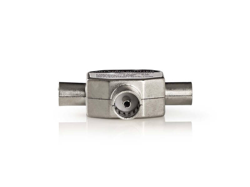 Nedis Csbw40950wt, 2 X Coax Male, Coax Female, Hvid