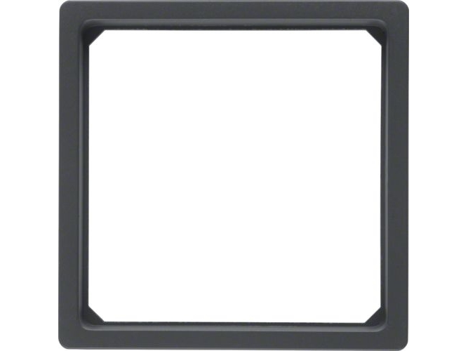 Berker 11096076, Anthracit, Termoplast, Plast, Skrueløs, Berker, Mat, Q.1/Q.3