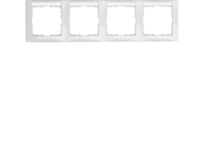 Berker 10248919, Weiß, Duroplast, Schraubenlos, Berker, Glänzend, S.1