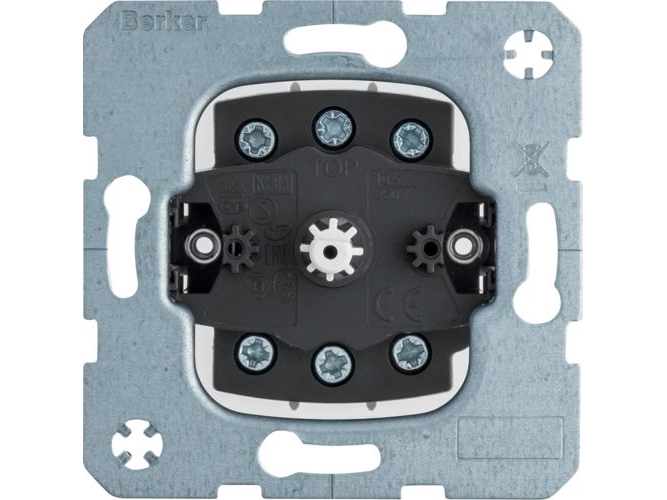 Berker 384203, Knap, Grå, Sort, Metal, Plast, Berker S.1/B.3/B.7, Q.1/Q.3/Q.7/Q.9, K.1/K.5, R.1/R.3/R.8, 2P, Ip20