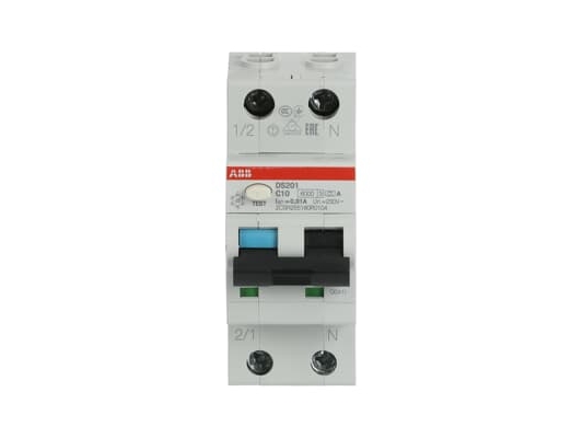 Abb 2Csr255180r1204, Residual-Current Device With Overcurrent Protection (Rcbo), Typ A, 6000 A, Ip20, 240 V