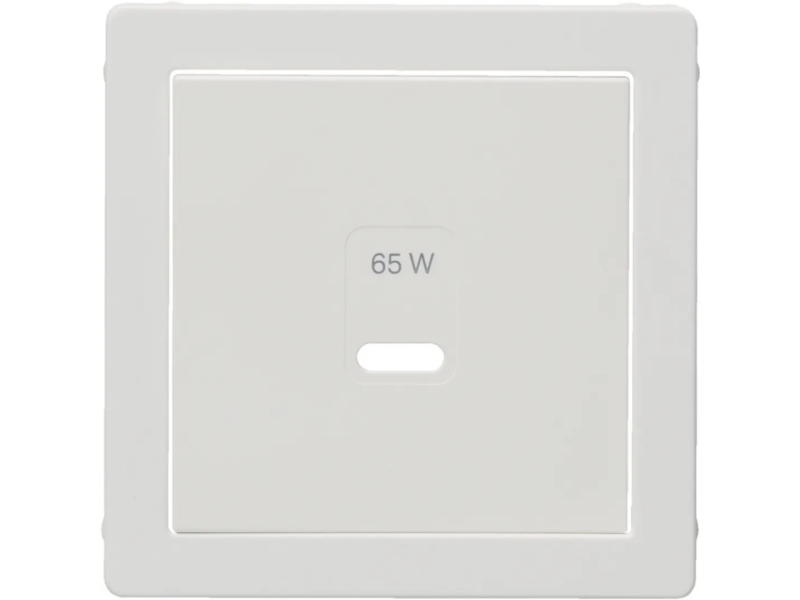 Berker 48606089, Hvid, Termoplast, Berker, Q.X, Usb Type-C, 55 Mm