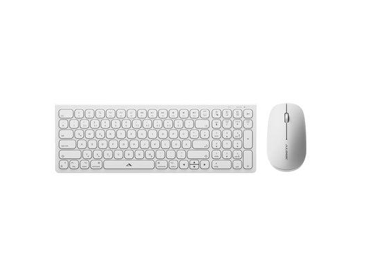 Alogic Askbt2mcwh-De, 96%, Kabellos, Bluetooth, Qwerty, Weiß, Maus Enthalten
