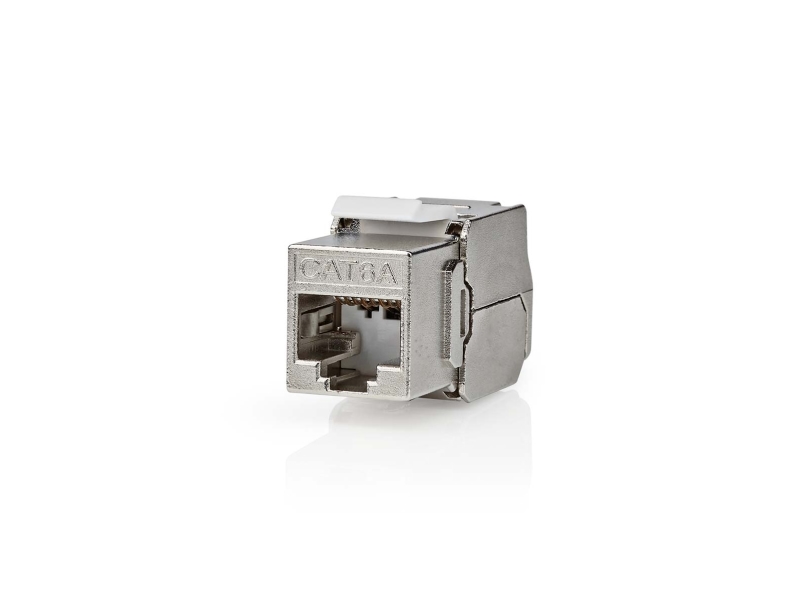 Nedis Ccgb89730me, Flach, Grau, Rj-45, Terminal, Weiblich, Gold