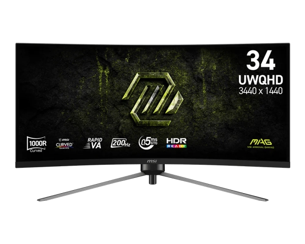 Msi Mag 345Cqrf E20, 86,4 Cm (34"), 3440 X 1440 Pixel, Ultrawide Dual Quad Hd, 0,5 Ms, Sortierung