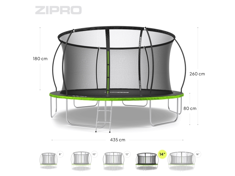 Jump Pro Premium med indvendigt net 14FT 435 cm