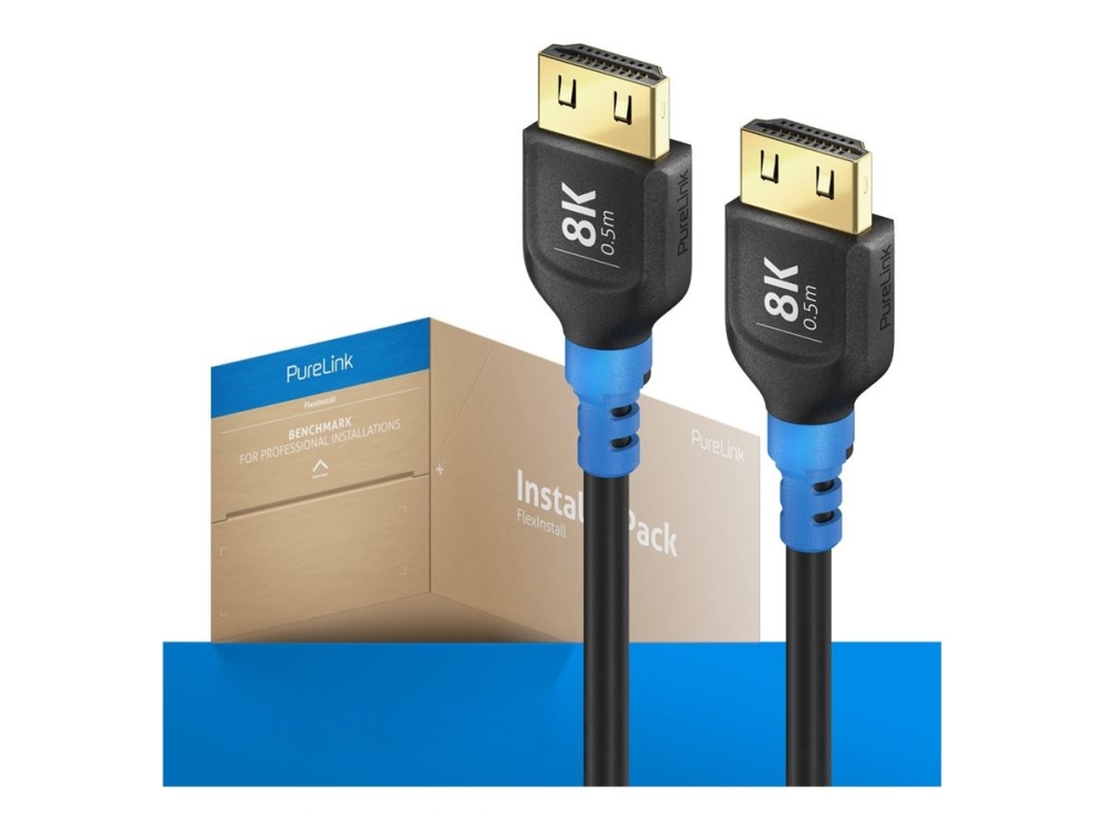 Purelink Fi-H100-005-Pck, 0,5 M, Hdmi Typ A (Standard), Hdmi Typ A (Standard), 48 Gbit/S, Schwarz, Blau