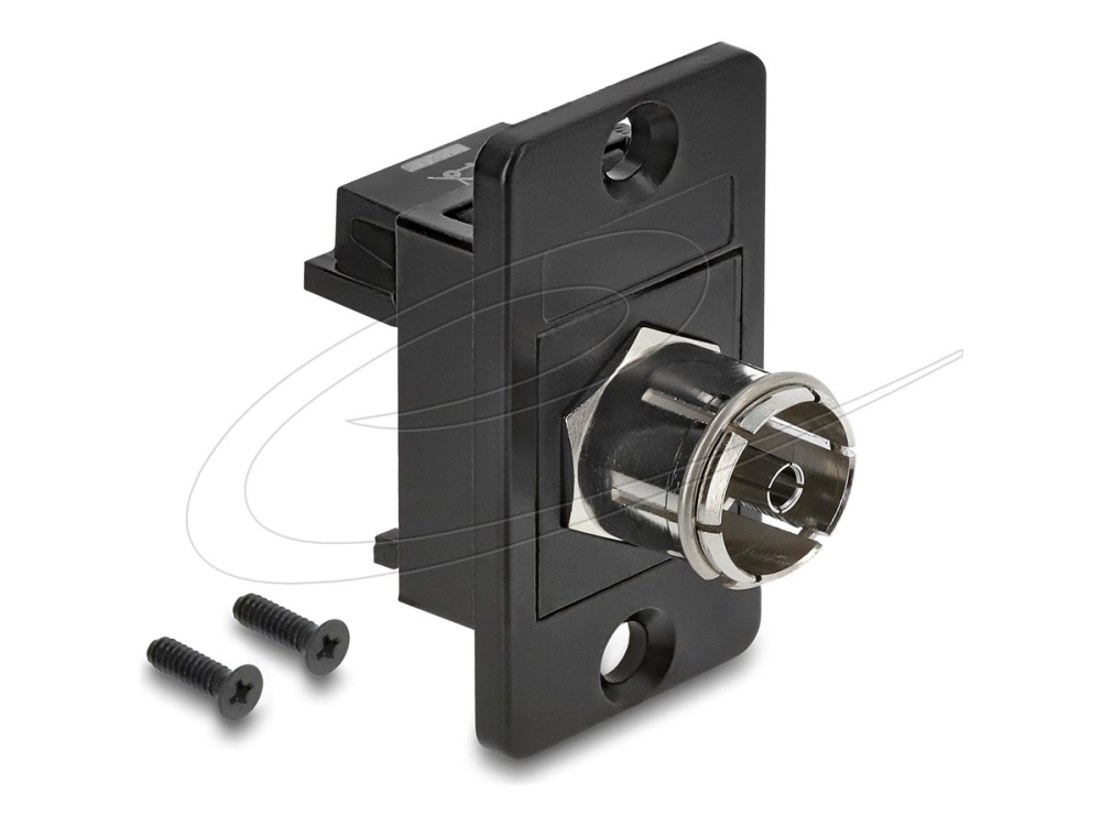 Delock - Antenna Socket Outlet - Til F Hun - Iec (Hun) - 1 Modul - Sort