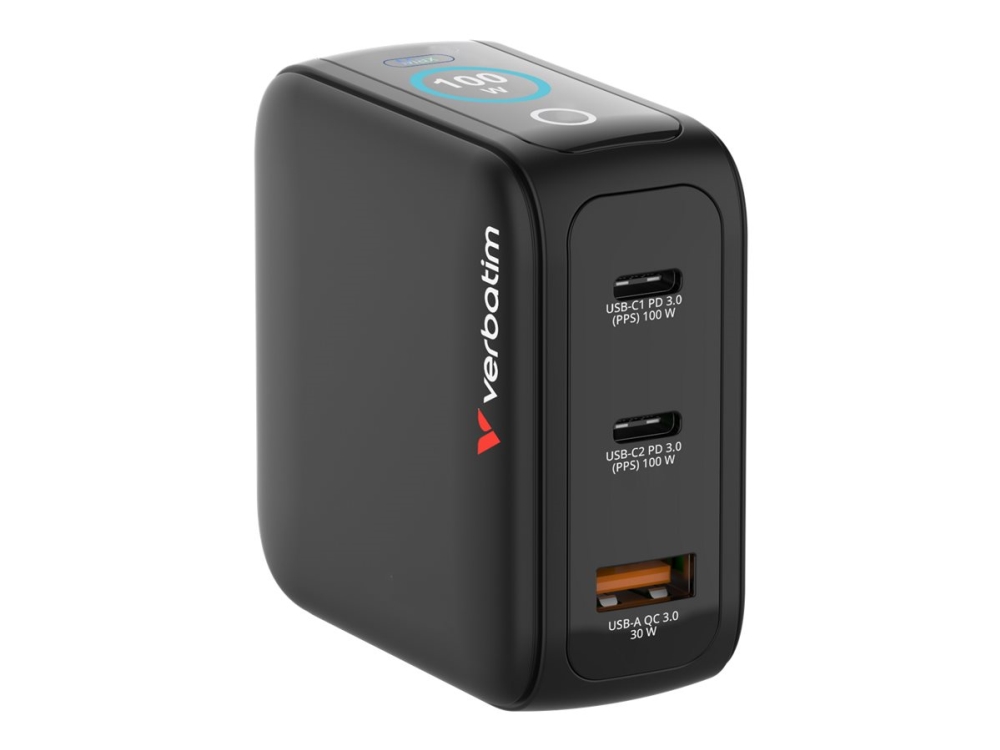 Verbatim 30239, Drinnen, Ac, 20 V, 1 M, Schwarz