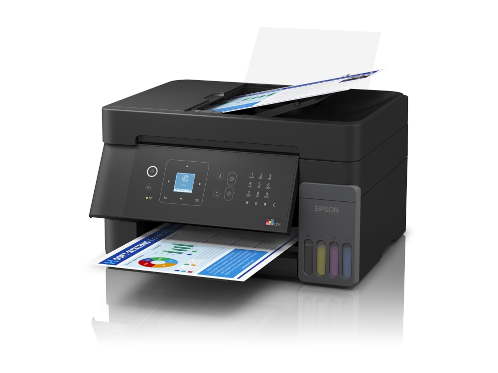 Epson Ecotank Et-4900, Tintenstrahl, Farbdruck, 5760 X 1440 Dpi, A4, Direktdruck, Schwarz