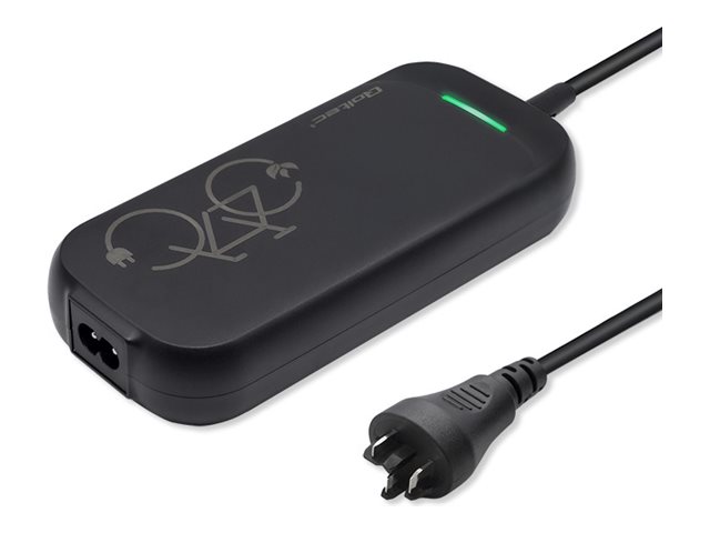 Qoltec - Strømforsyningsadapter - for e-bike, 36 V, 42 V, water resistant + power cable - AC 220-240 V - 84 watt - sort
