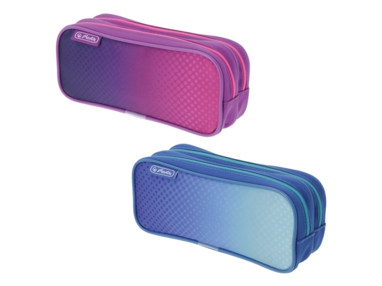 Herlitz 50046454, Weiches Federmäppchen, Polyester, Gemischte Farben, Einfarbig, Drinnen, Junge/Mädchen