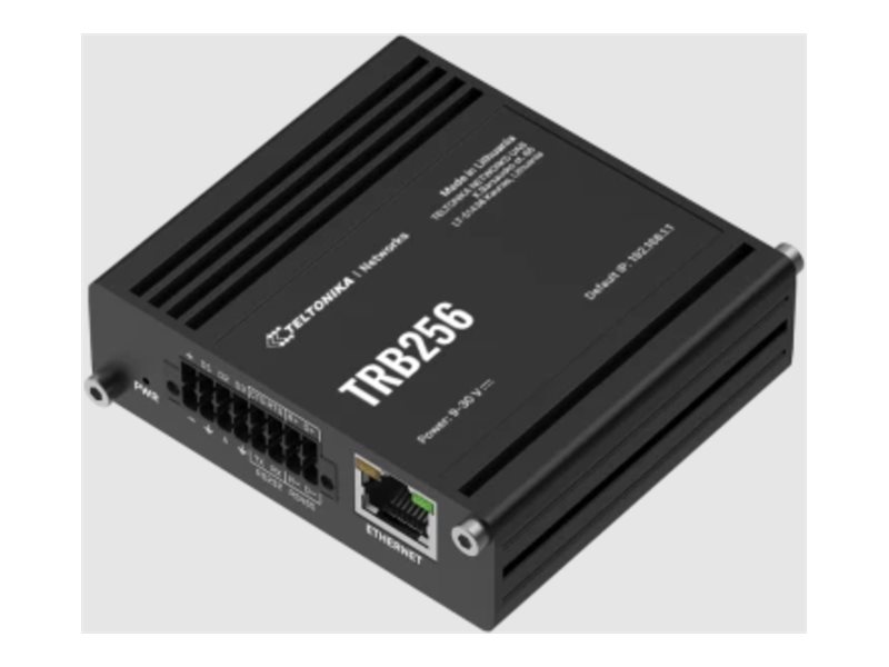 Teltonika TRB256 - Gateway - 100Mb LAN, BACnet, RS-485, Modbus, DNP3, RS-232 - LTE - 4G - kan monteras på skrivbord/vägg/DIN-skena | Datortillbehör - Nätverk - Mobilt bredband | GameStuff